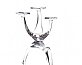 Candle holder three arms clear DutZ