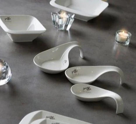 קערית פורצלן הגשה בצורת כף בשלושה גדלים - Decor 2 Home