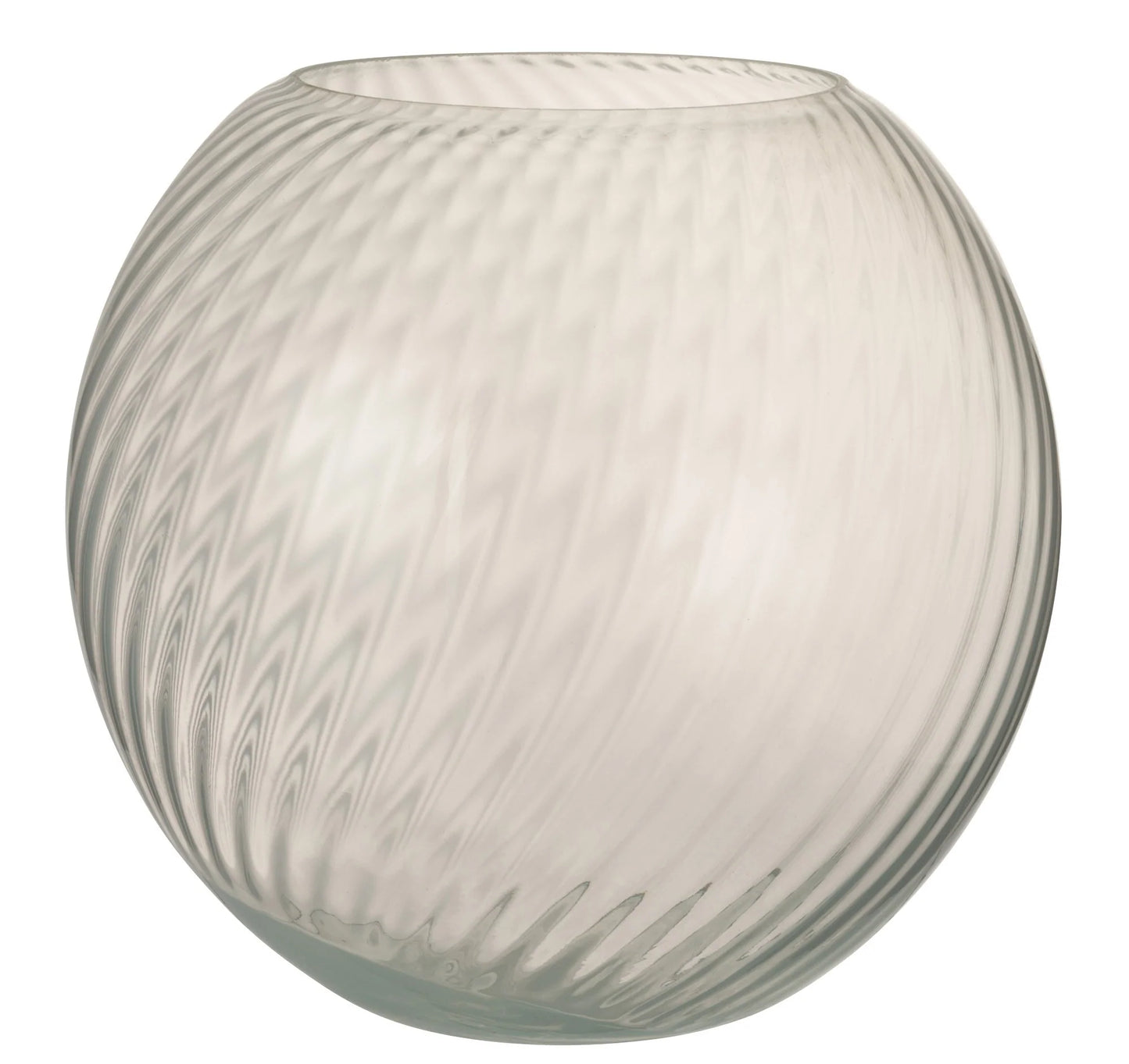 אגרטל זכוכית עגול עם פסים