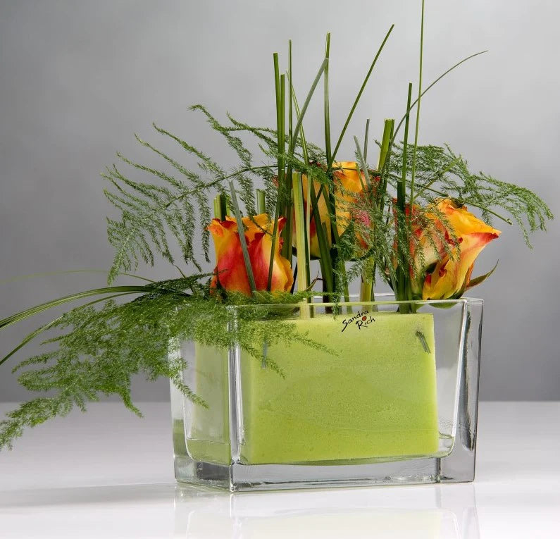 אגרטל זכוכית מלבני