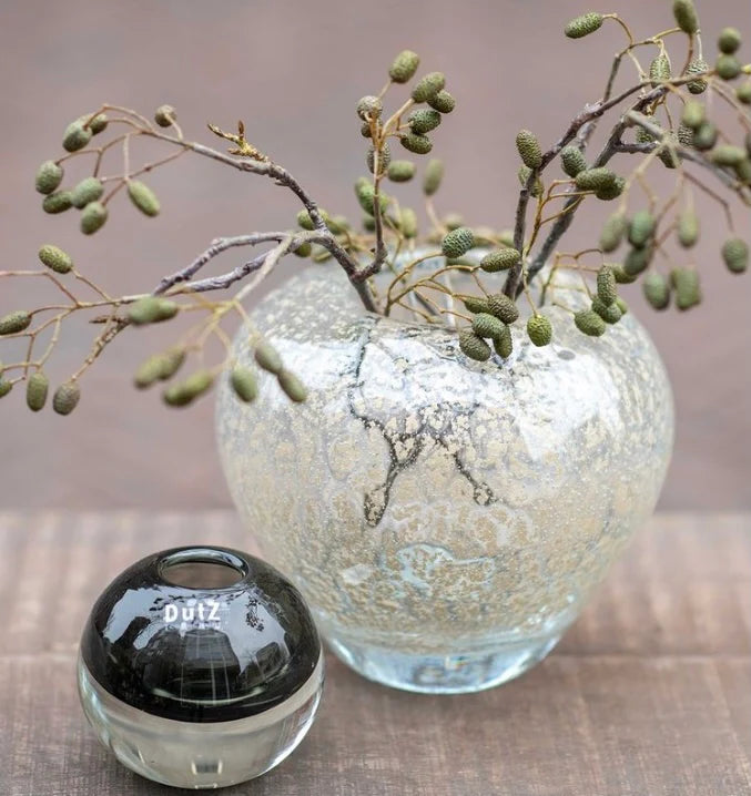 אגרטל מורנו סטייל לבן עבודת יד