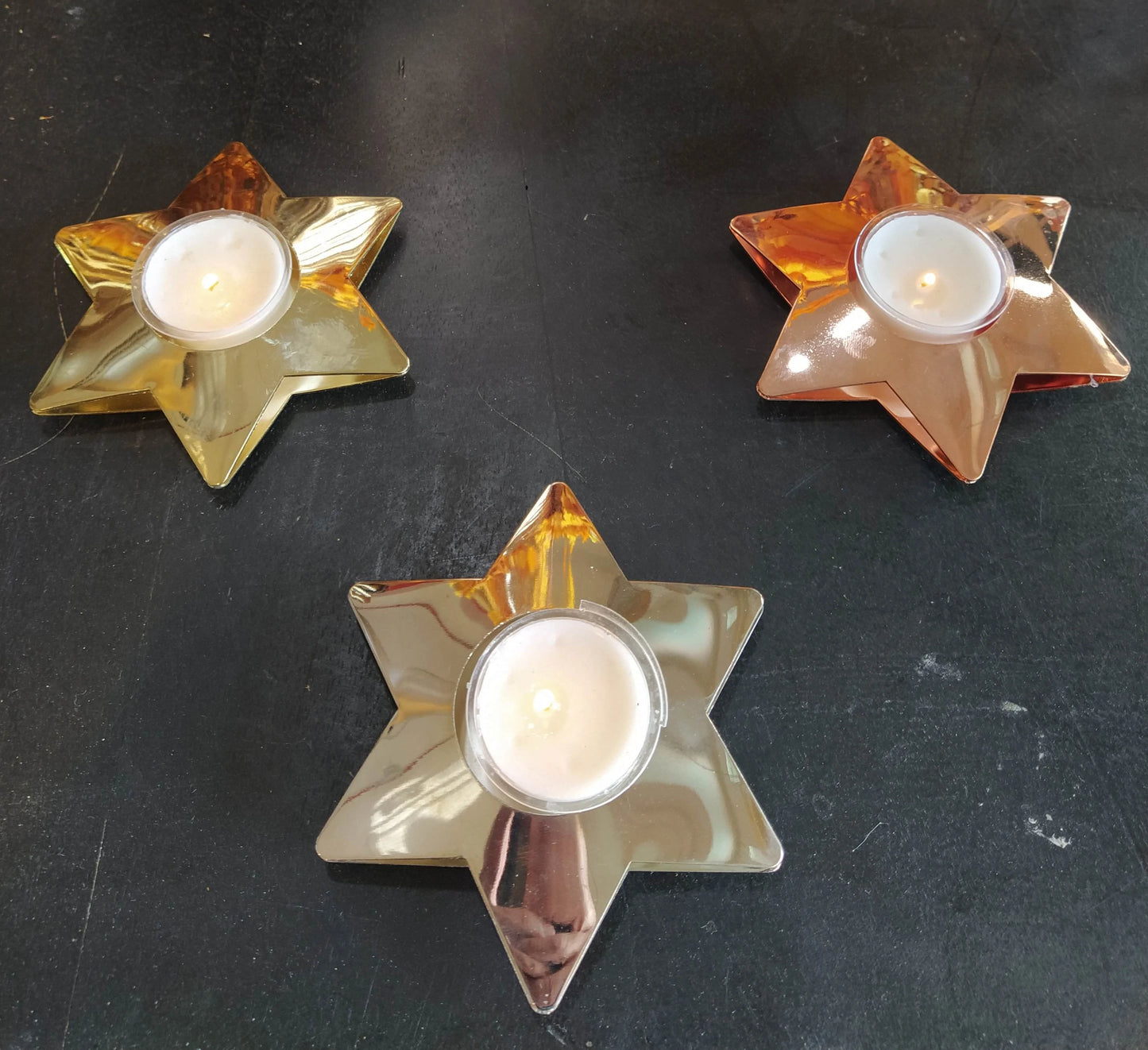 a candle holder star shape