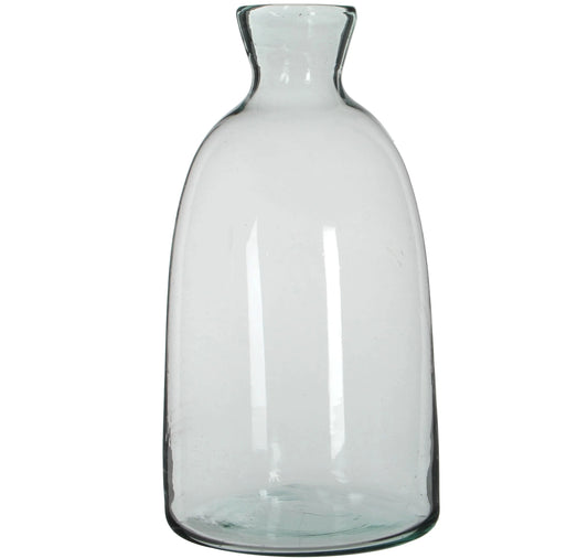 אגרטל זכוכית עם פיה צרה לפרחים