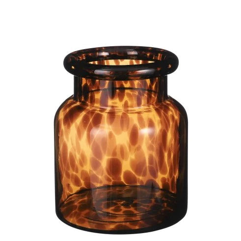 אגרטל זכוכית מנומרת