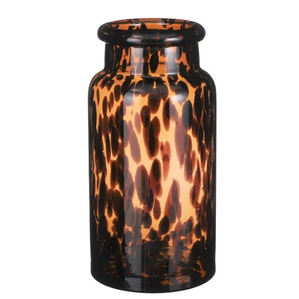 אגרטל זכוכית מנומרת