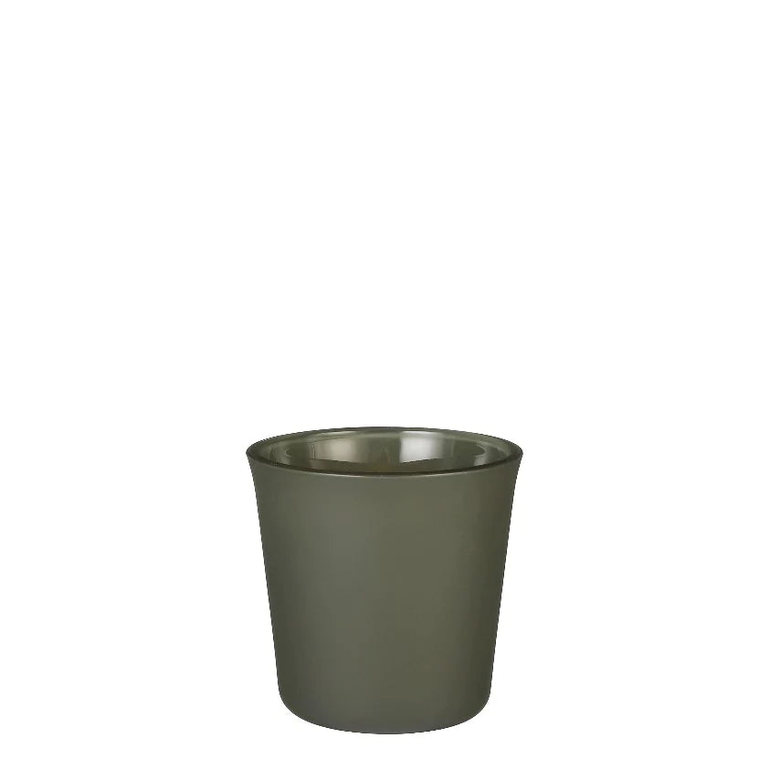 כלי קוני זכוכית בצבע חאקי