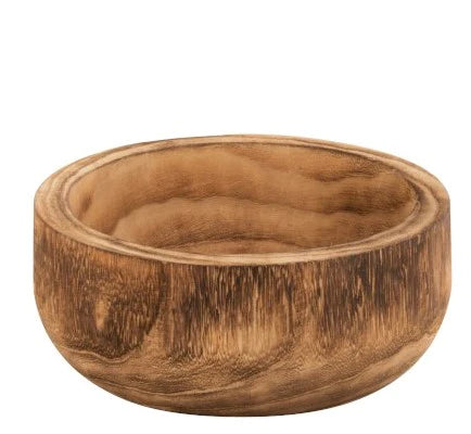 wood round 25 cm plate