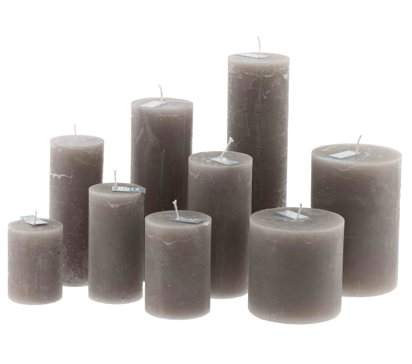 DUTZ נר שעווה, אפור