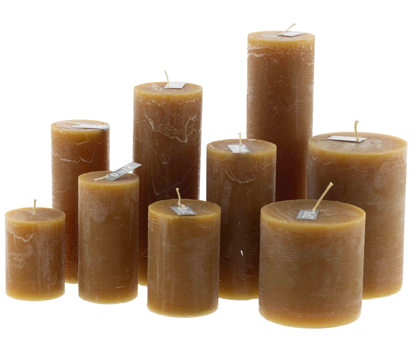 DUTZ נר שעווה צבע אמבר דבש