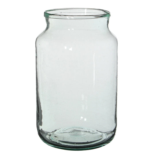 אגרטל חבית מזכוכית ממוחזרת