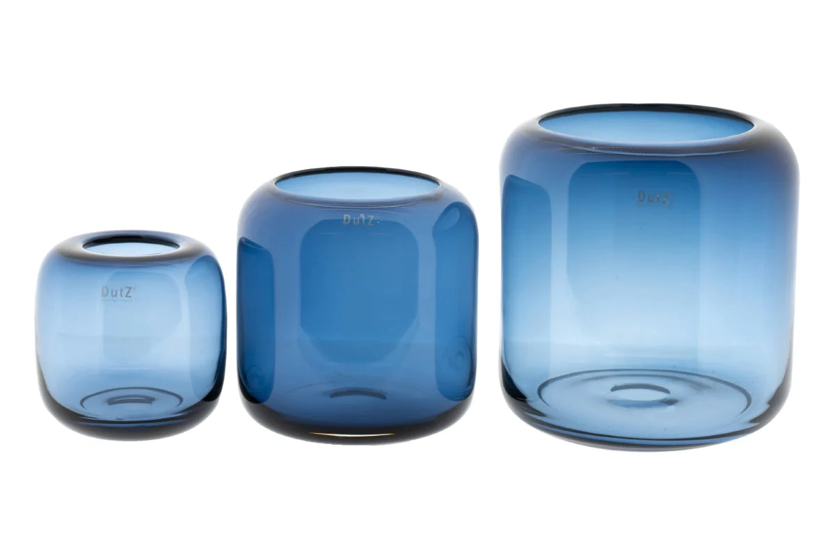 אגרטל "מזורקה" בצבע כחול אוקיינוס