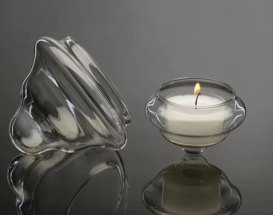 קערית זכוכית צפה  על מים לנר 6סמ לנר חימום - Decor 2 Home