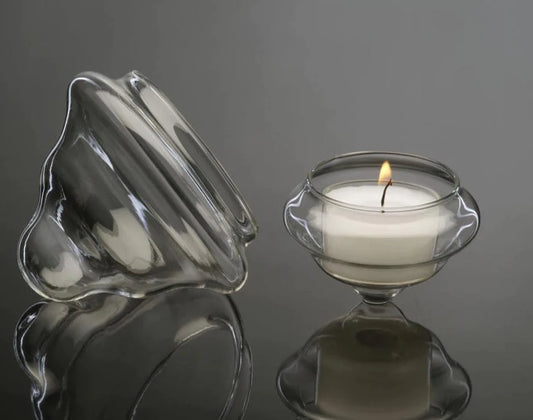 קערית זכוכית צפה  על מים לנר 6סמ לנר חימום - Decor 2 Home