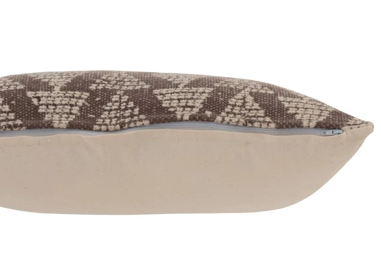 Cushion Diamond-Shapes Cotton Broun 