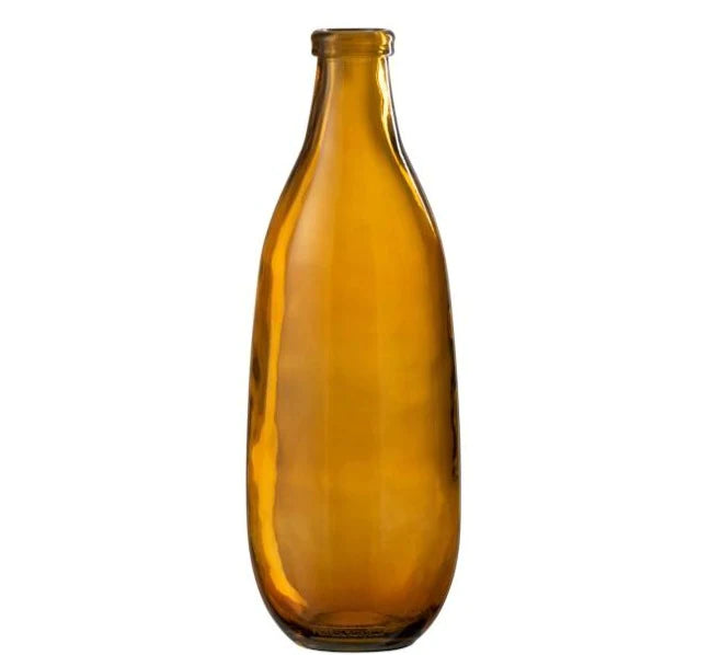 בקבוק דקורטיבי ענק  סמ צהוב אמבר