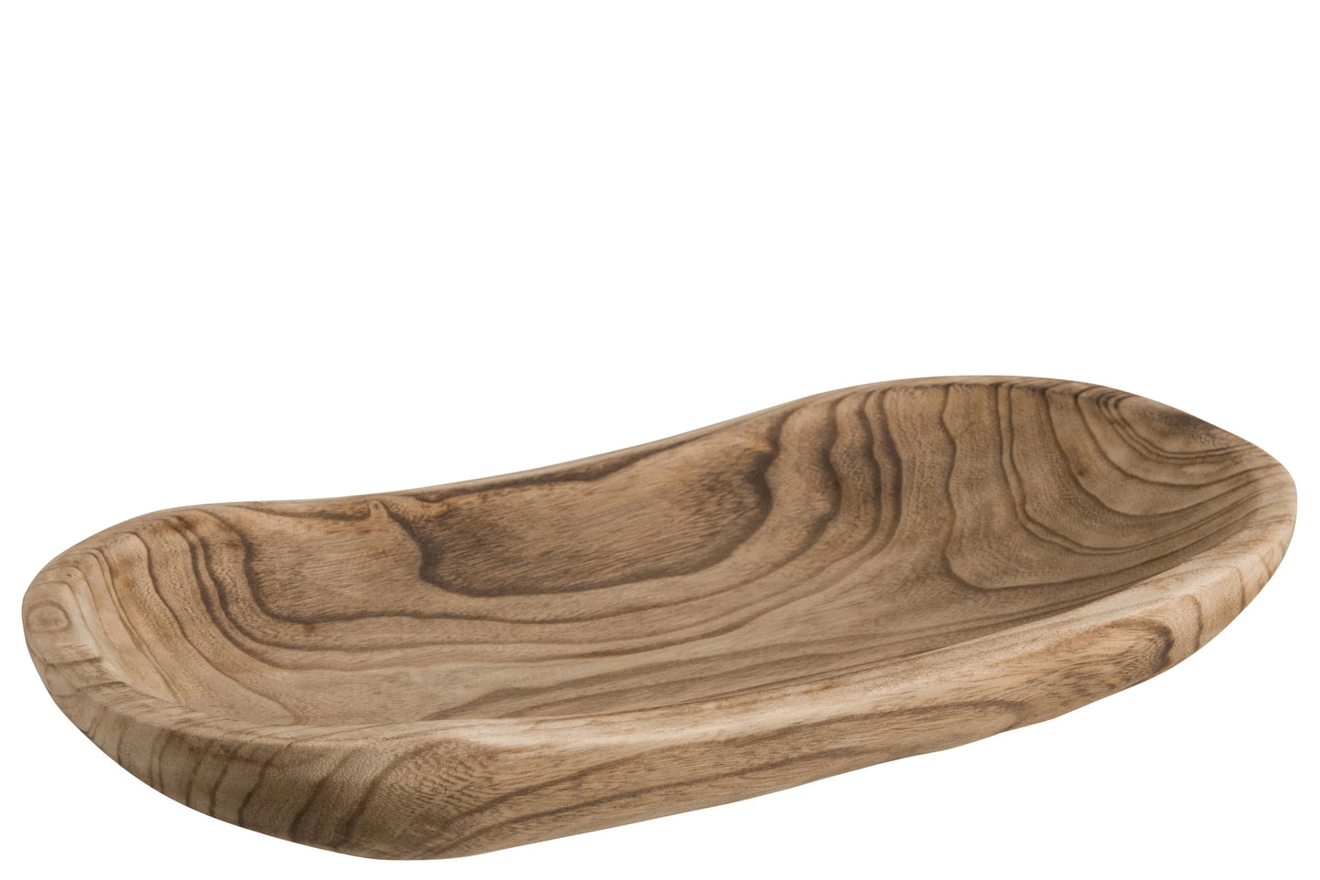 מגש עץ טבעי בצורת מלבן