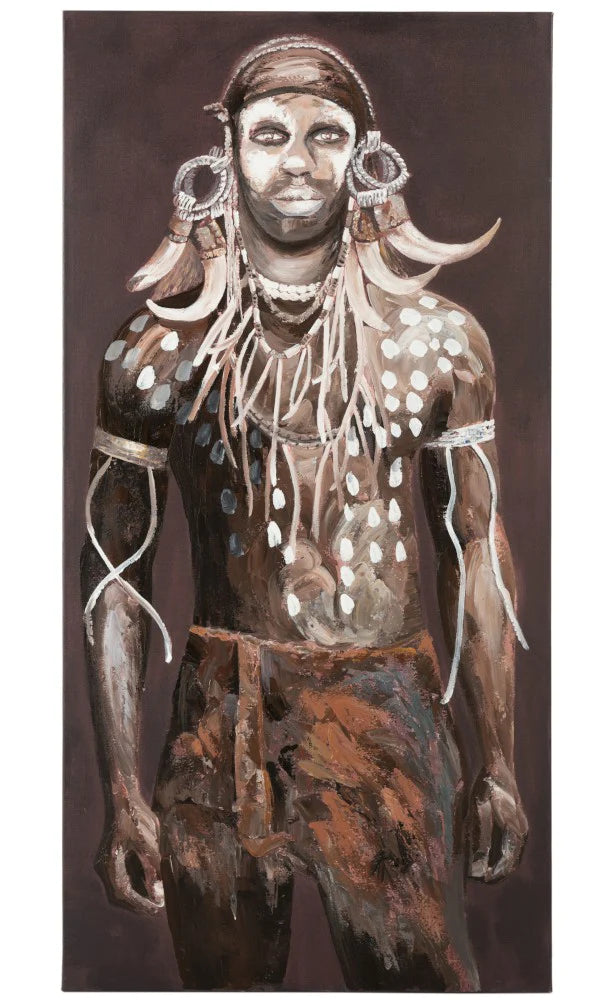 canvas paint indian man  160/80