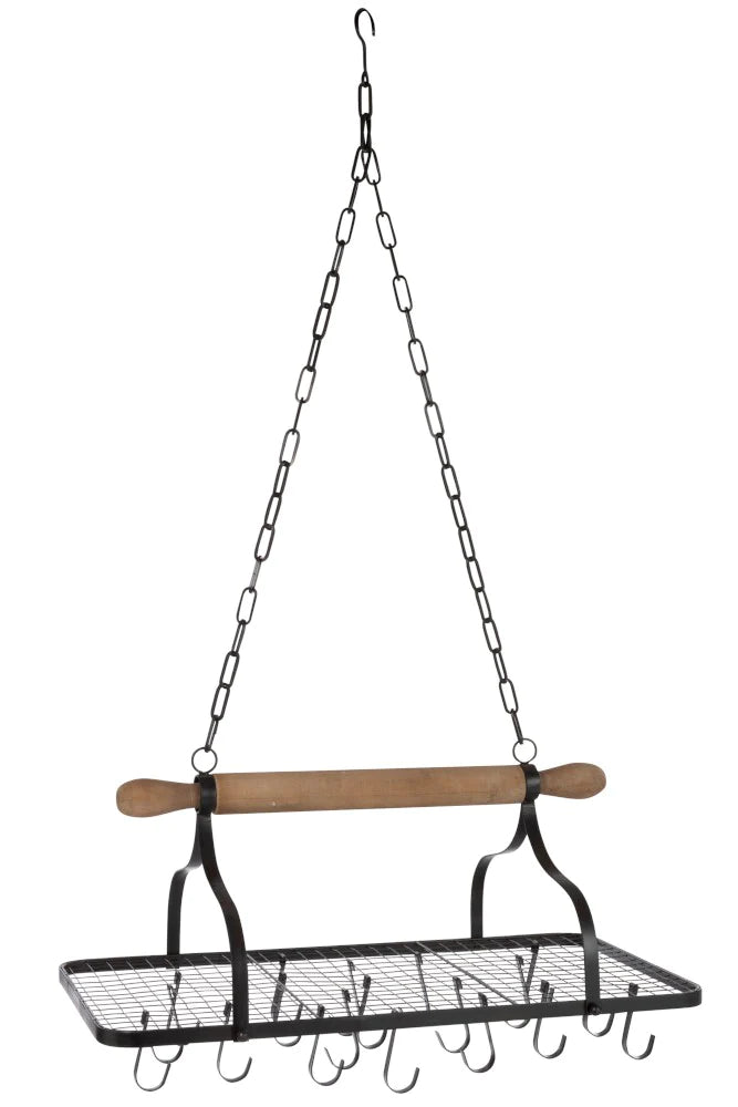 בר כוסות יין מדף לתליה במטבח 137/75/44 - Decor 2 Home