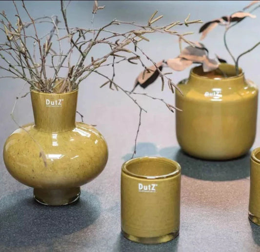 אגרטל "מודסט" בצבע חרדל