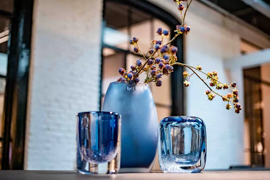 אגרטל זכוכית "מתיאוס" דוץ כחול