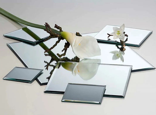 מראה מרובעת 40/40 ס"מ 25/25 סמ לעיצוב שולחן - Decor 2 Home